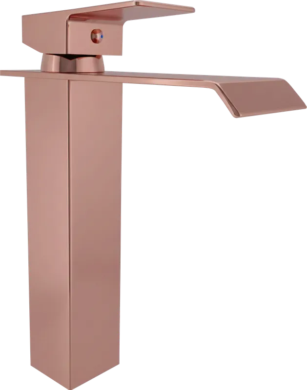 1020 tipo cascada, grifería de baño monocontrol, en oro rosa