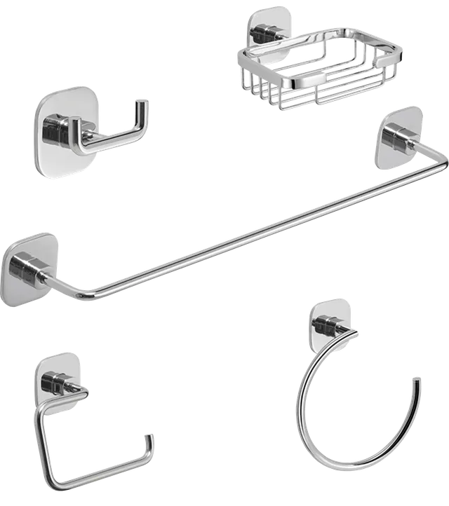 14200 Series, juego de accesorios de baño, en cromado