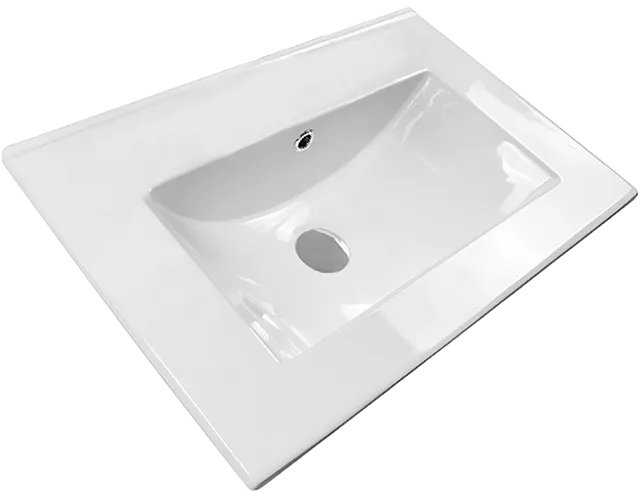 4001 de 60 cm, lavamanos de empotrar, en blanco