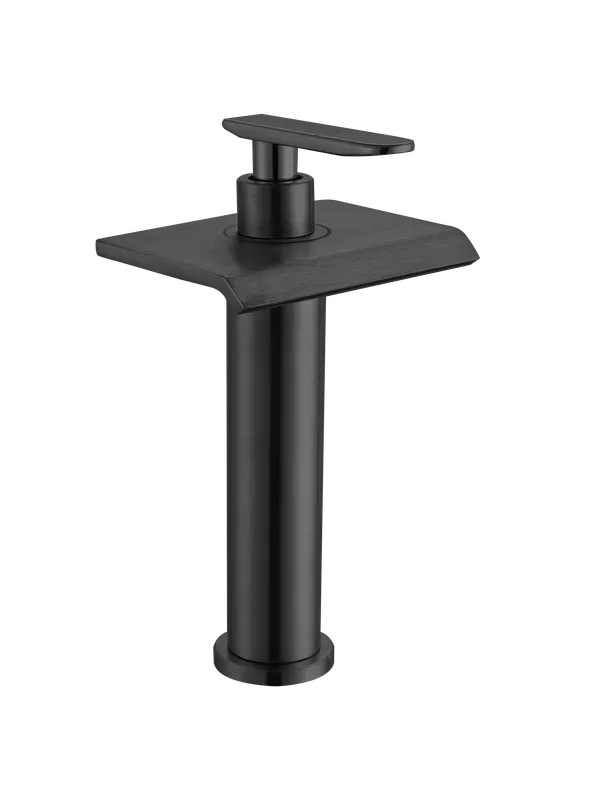 Aragona media, grifería de baño de agua fría, en negro