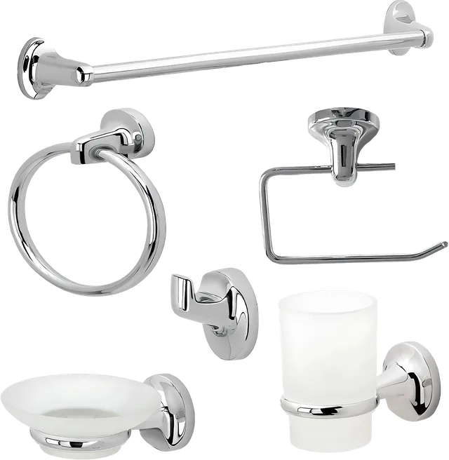 Bathroom, juego de accesorios de baño, en cromado