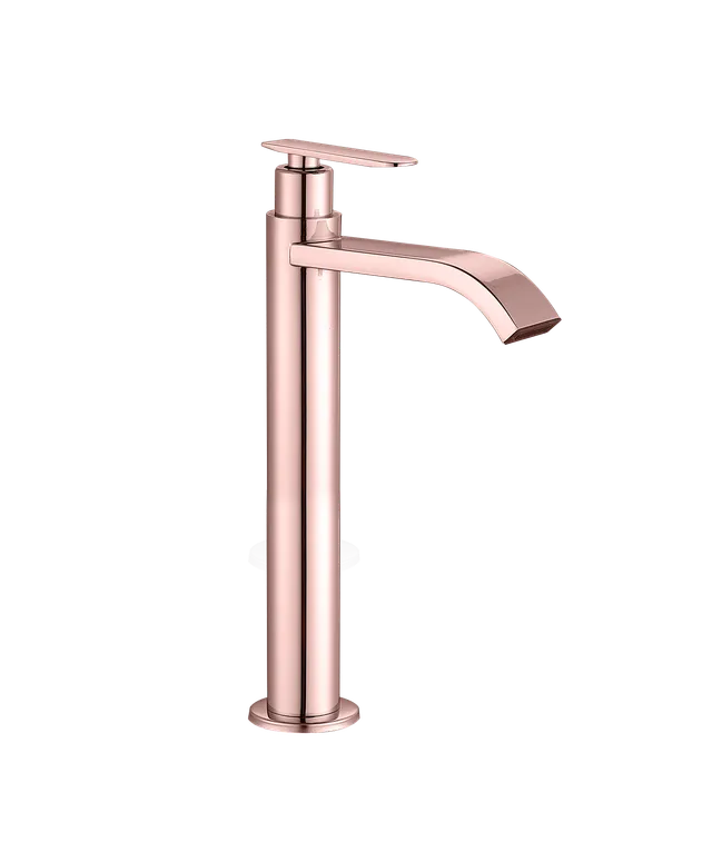 Brasil alta, grifería de baño de agua fría, en oro rosa