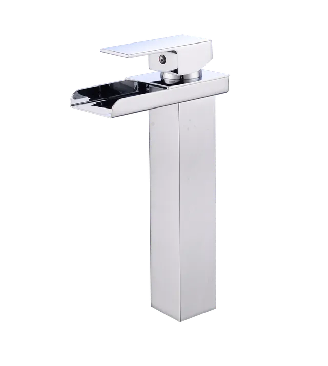 Cosmo alta cascada, grifería de baño monocontrol, en cromado