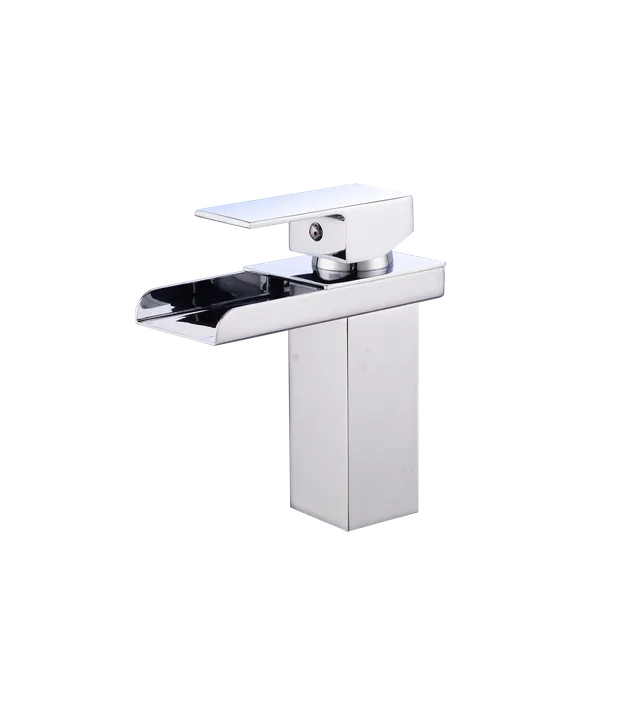 Cosmo media cascada, grifería de baño monocontrol, en cromado