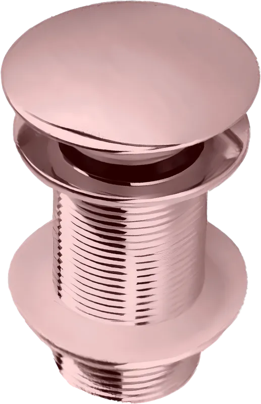 Desagüe push, desagüe de lavamanos, en oro rosa