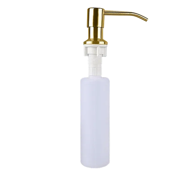 Dispensador de jabón para cocina, dispensador de jabón, en dorado