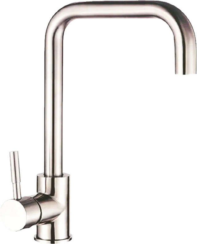 GW CF 001, grifería de cocina monocontrol, en satinado