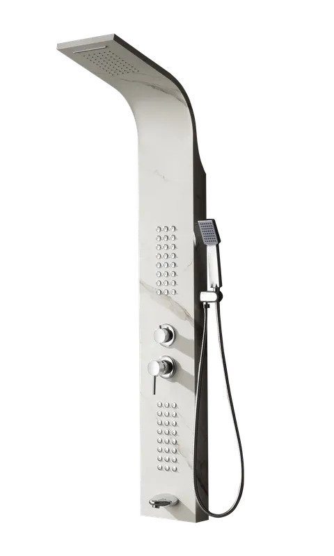Hermes MT-5501, torre de ducha, en mármol blanco