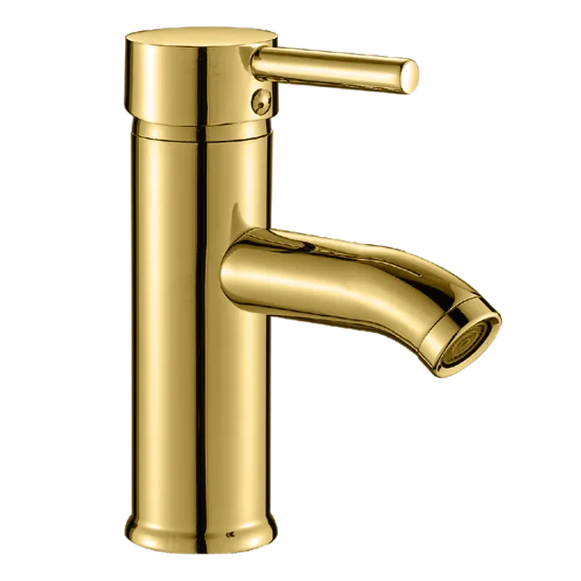 Iris media, grifería de baño monocontrol, en dorado