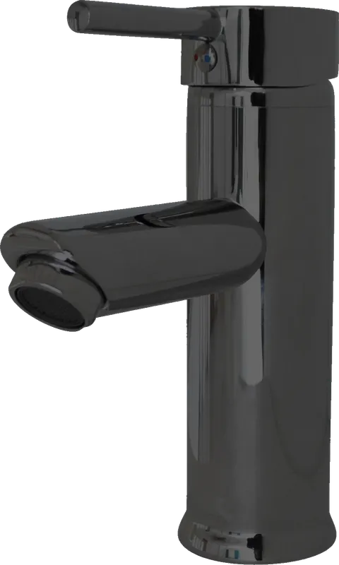 Iris media pico recto, grifería de baño monocontrol, en negro