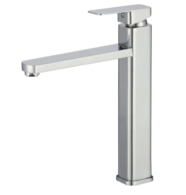 Montecarlo alta, grifería de baño monocontrol, en cromado