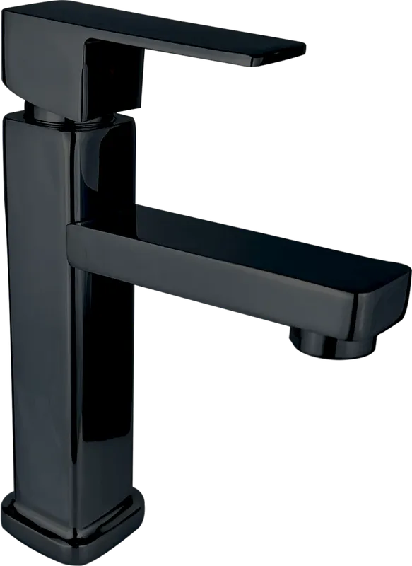Montesori media, grifería de baño de agua fría, en negro