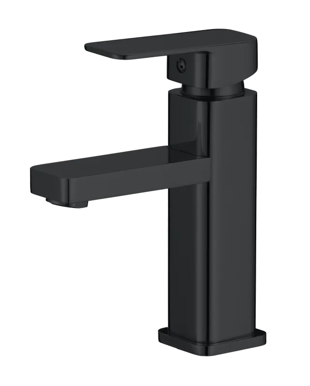 Noble media, grifería de baño monocontrol, en negro