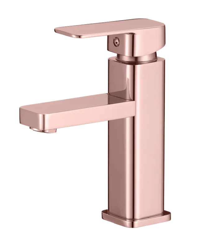 Noble media, grifería de baño monocontrol, en oro rosa