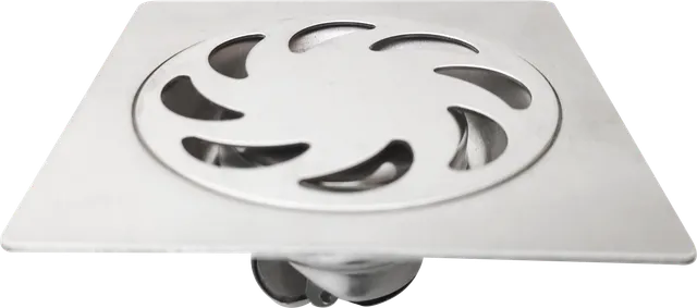Rejilla Éfeso 10 cm, rejilla de piso, en cromado