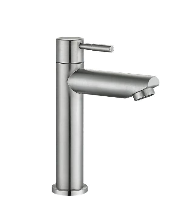 Río media, grifería de baño de agua fría, en satinado