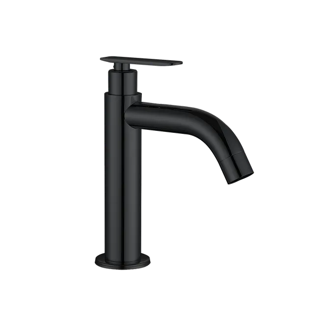 Sao Pablo media, grifería de baño de agua fría, en negro