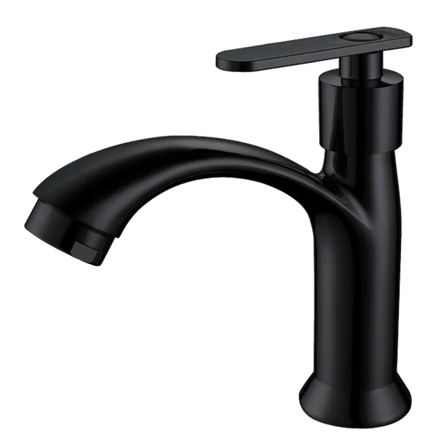 Seúl, grifería de baño de agua fría, en negro