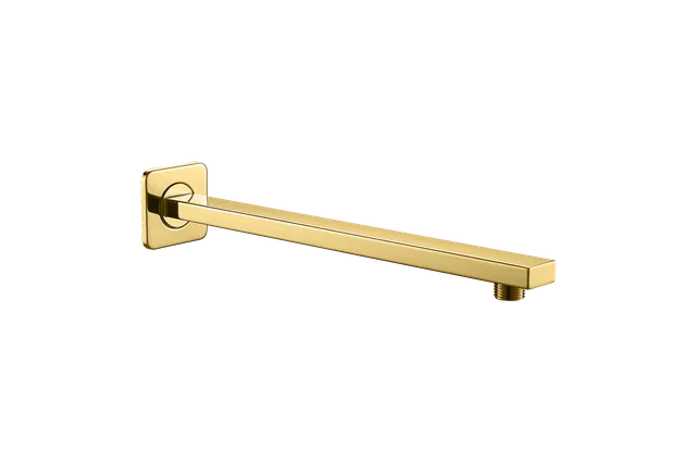 Tubo cuadrado, tubo de ducha, en dorado