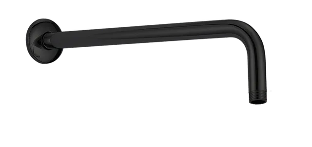 Tubo redondo, tubo de ducha, en negro